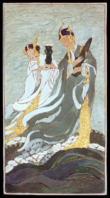 1931 (cat 146) The Lotus Goddesses (en relieve)