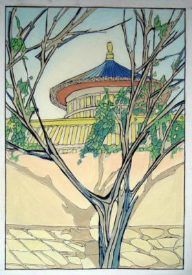 1936 (cat 193) Temple of Heaven (en relieve)