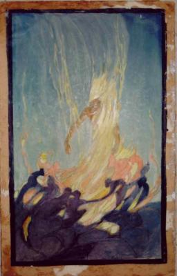 1929 (cat 137) God of Fire (sbalzato)