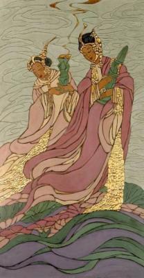 1931 (cat 146) The Lotus Goddesses (sbalzato)