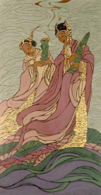 1931 (cat 146) The Lotus Goddesses  (raised lines)