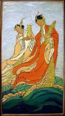 1931 (cat 146) The Lotus Goddesses  (raised lines)