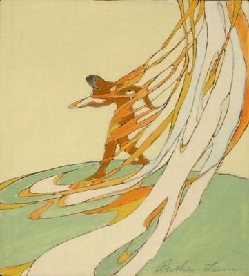 1933 (cat 156) Pelé, Spirit of the Volcano (raised lines)