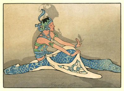 1933 (cat 165) Seated Javanese Dancer /  Duduk nglajang