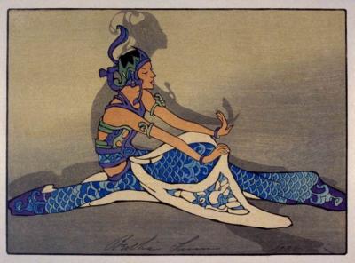 1933 (cat 165) Seated Javanese Dancer /  Duduk nglajang
