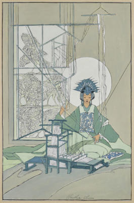 1936 (cat 190) Spinning Goddess (raised lines)