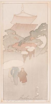 1916 (cat 57) Temple in Rain