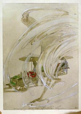 1922 (cat 83) Peking Dust (au crayon et peinture à l'eau)