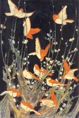 1924 (cat 118) Birds (en relief)