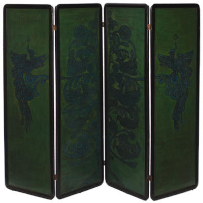 Four-paneled Blue and Green Design1925-1926